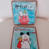 Mattonelle Artigianali "Attenti al Cane"  