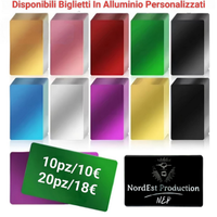Biglietti da visita in alluminio personalizzati