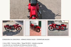 Moto guzzi Airone 250 turismo 1952 ASI