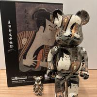Medicom Bearbrick Sharaku Toshusai 100% & 400% Set