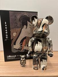 Medicom Bearbrick Sharaku Toshusai 100% & 400% Set