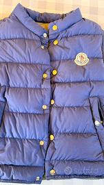 Smanicato MONCLER blu tg 8 anni
