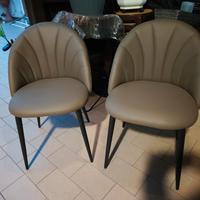 coppia sedie in similpelle 