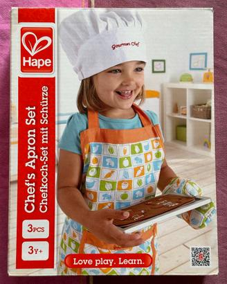 bambini chef grembiule bambini cappello guanto