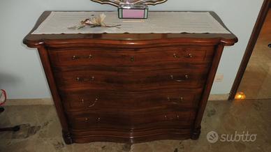 comodini +cassettiera 4 stagioni in noce