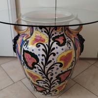 orcio tavolino di ceramica di castelli           