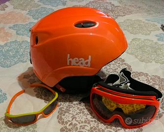 CASCO SCI BAMBINO HEAD + MASCHERA BRIKO + OCCHIAL 