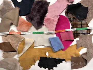 10 kg. Ritagli vera pelle shearling montone