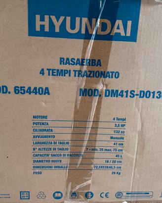 Rasaerba hyundai a trazione , tagliaerba scoppio