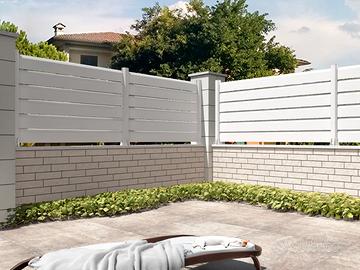 Recinzione a doghe in alluminio in KIT fai-da-te