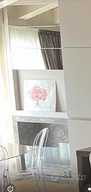 Struttura per alloggiate un caminetto a bioetanolo