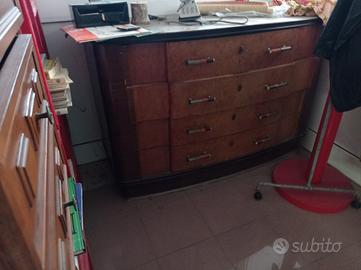 cassettiera vintage da restaurare 