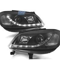 FARI PER OPEL ZAFIRA 99-05 LUCE DIURNA A LED NERI