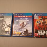 giochi ps4 Horizon zero down, Red dead Redemption