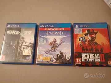 giochi ps4 Horizon zero down, Red dead Redemption
