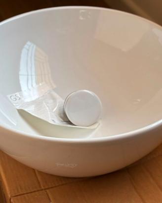 Lavabo d'appoggio GSI PURA 42cm + Piletta ceramica