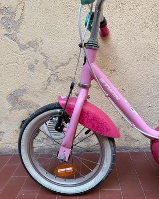 Bici bambina Btwin 16 con rotelle