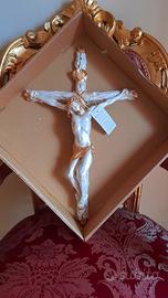 Crocefisso / Crocifisso in ceramica e oro