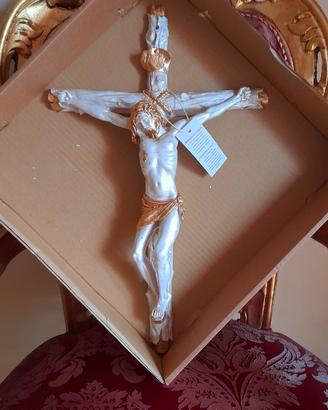 Crocefisso / Crocifisso in ceramica e oro