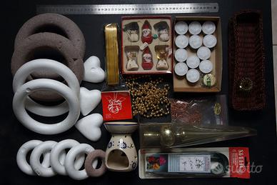 Basi ghirlande, candele, diffusore, decorazioni