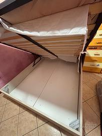 Letto contenitore due piazze/matrimoniale.