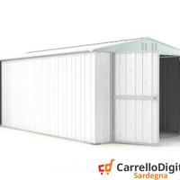 Box garage auto in Acciaio 327x611cm 19mq bianco