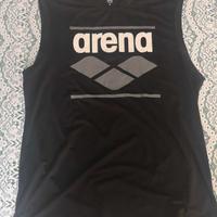 CANOTTA UOMO PALESTRA NERA ARENA TGLIA L