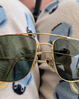 Ray-Ban dorati Lenti verdi