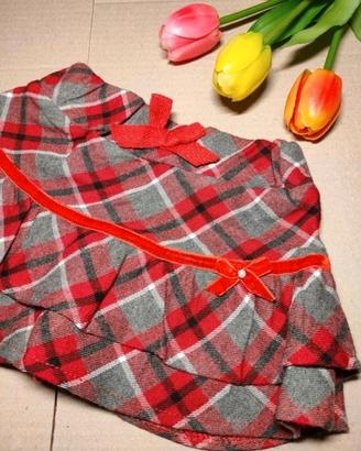 Gonna bambina nuova senza cartellino_9/12 mesi