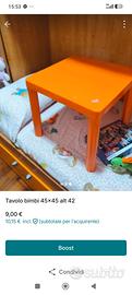 tavolo giochi bambini 