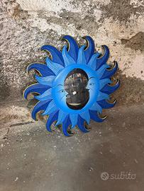 Specchio rotondo lune blu