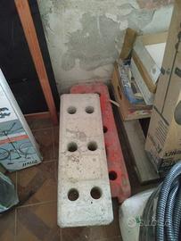 plinti piedi base cemento recinzione cantiere 