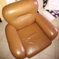 Poltrona in pelle retrò