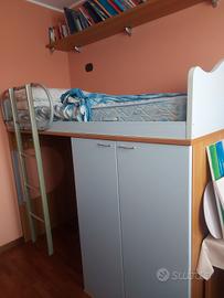 letto a castello con armadio