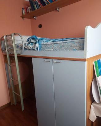 letto a castello con armadio