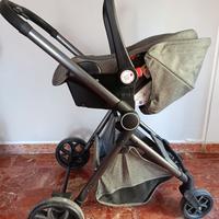 Trio neonati passeggino 