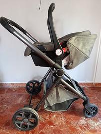 Trio neonati passeggino 