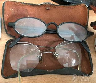 Coppia occhiali vintage anni 60 con custodia