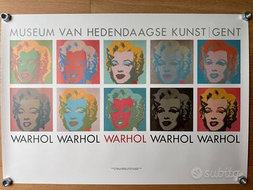 Poster vintage WARHOL ANDY SMAK MUSUEM MARILYN