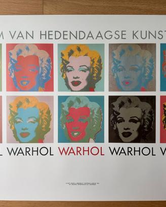 Poster vintage WARHOL ANDY SMAK MUSUEM MARILYN