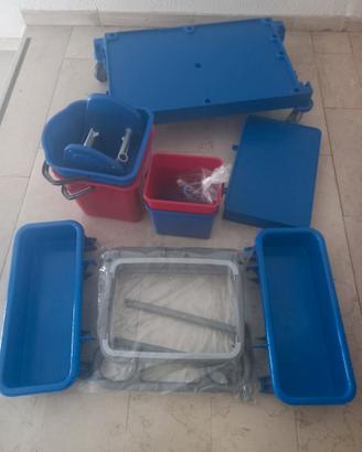 Carrello per pulizie professionale