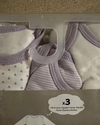 Body in cotone per bambino 24 mesi-3 pezzi