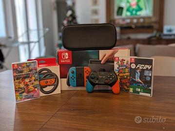 Nintendo switch+ 3 giochi SUPER MARIO