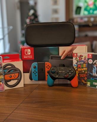 Nintendo switch+ 3 giochi SUPER MARIO