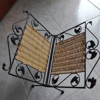 portariviste in ferro battuto