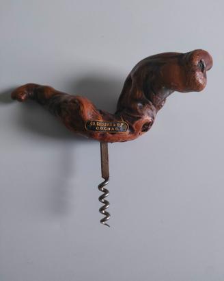 Cavatappi vintage tralcio legno Laurent Siret