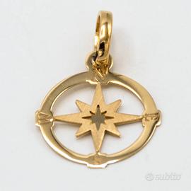Ciondolo "Rosa dei venti" oro giallo 18 kt E.215