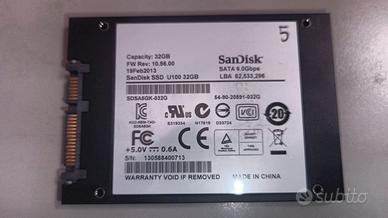 SanDisk SSD U100 32GB   codice 5