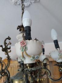 lampadario Capodimonte 