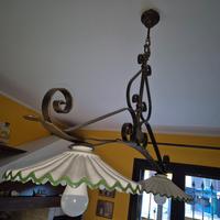 Lampadario  rustico da cucina 